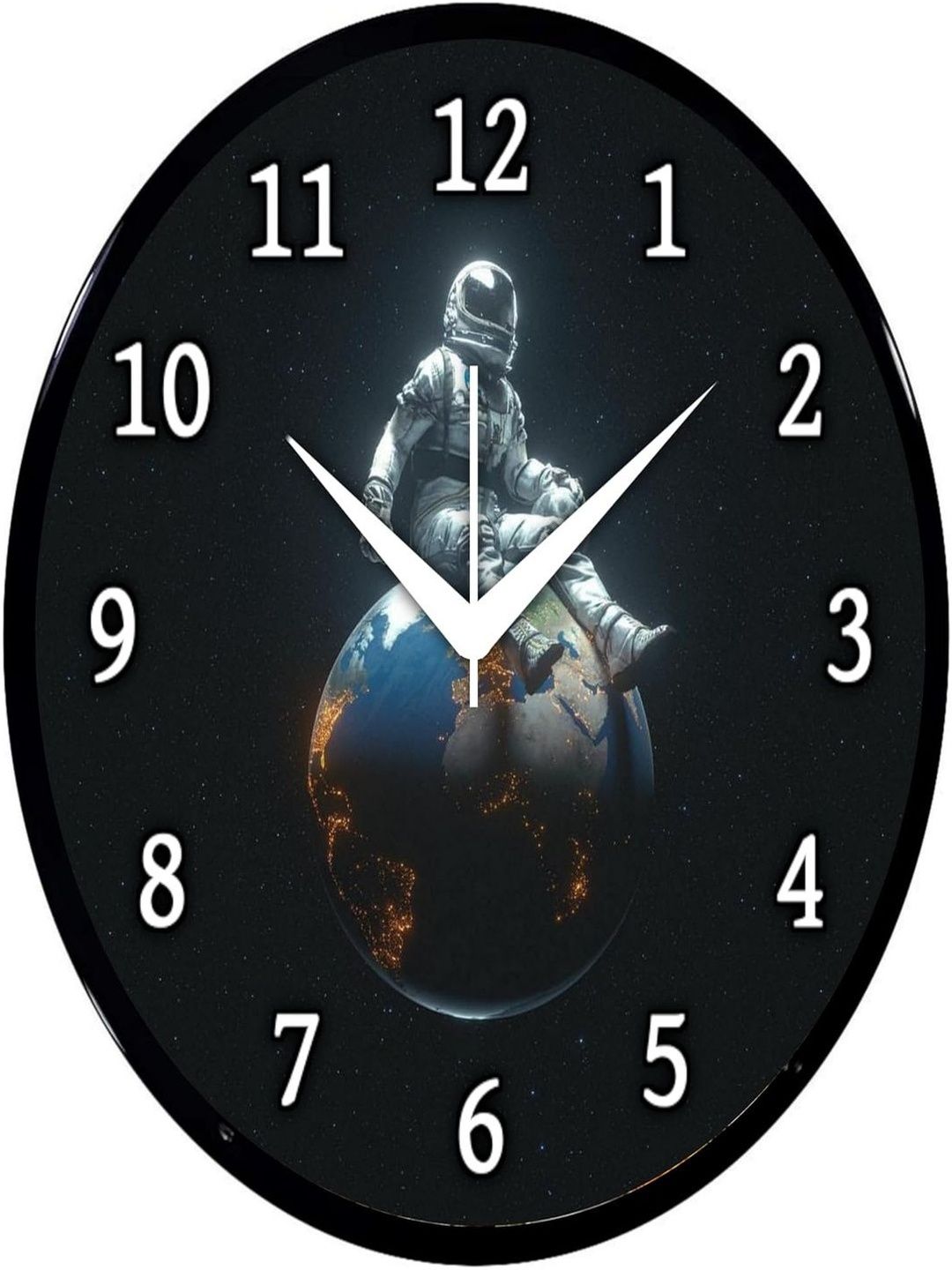 Babawill Multicoloured & Black Printed Contemporary Wall Clock-picture-13