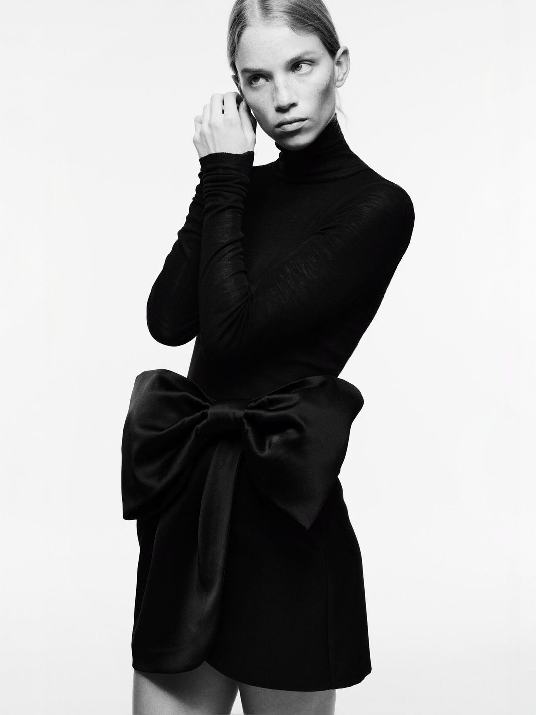 H&M Bow-Detail Satin Skirt-picture-57