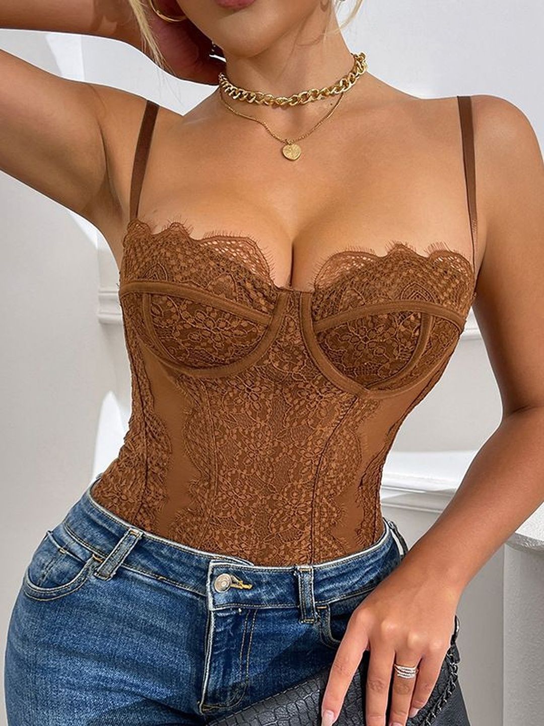 StyleCast Self Designed Square Neck Bodysuit-picture-53