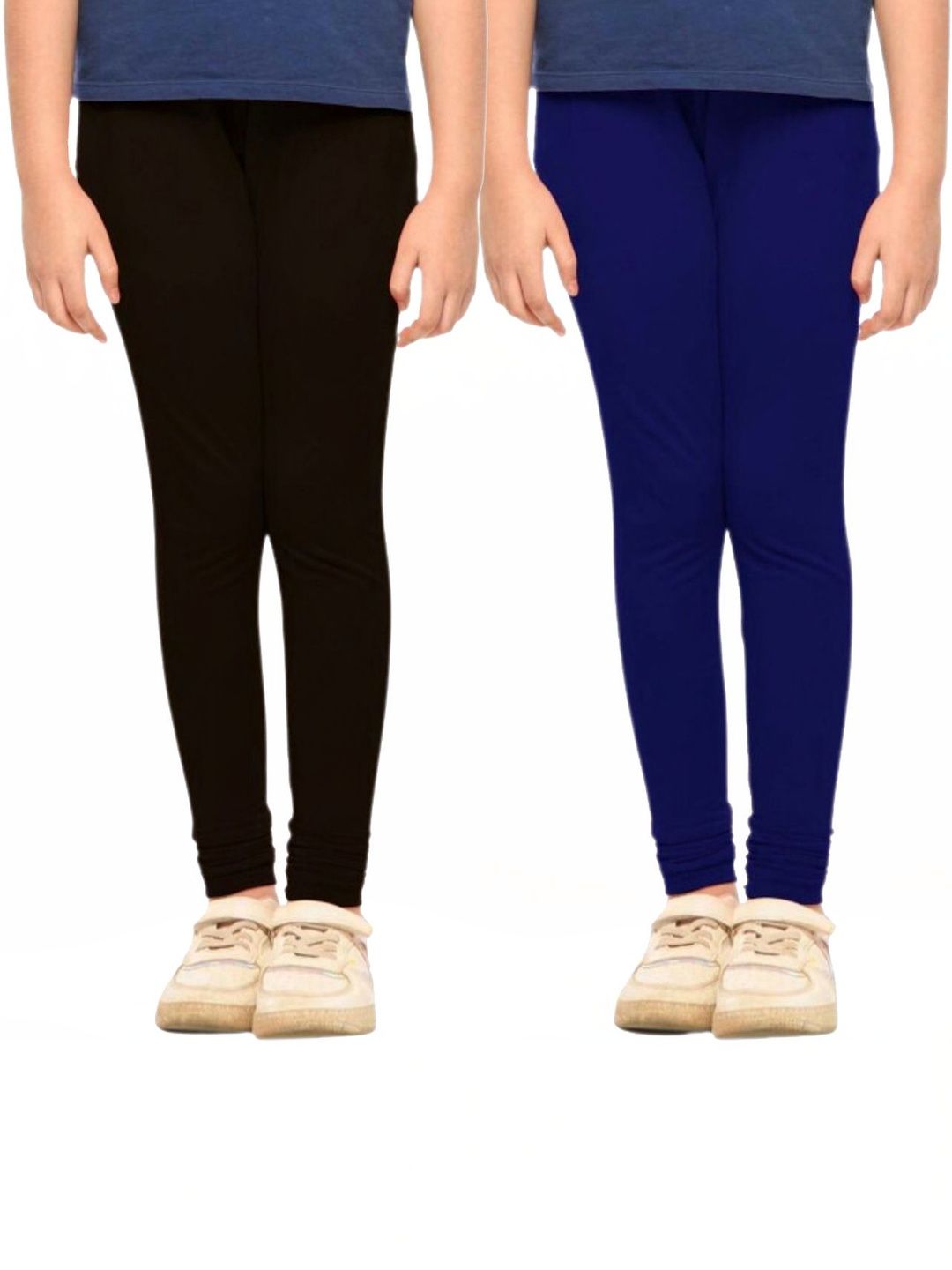 YK Pack of 2 Cotton Churidar Length Leggings-picture-33