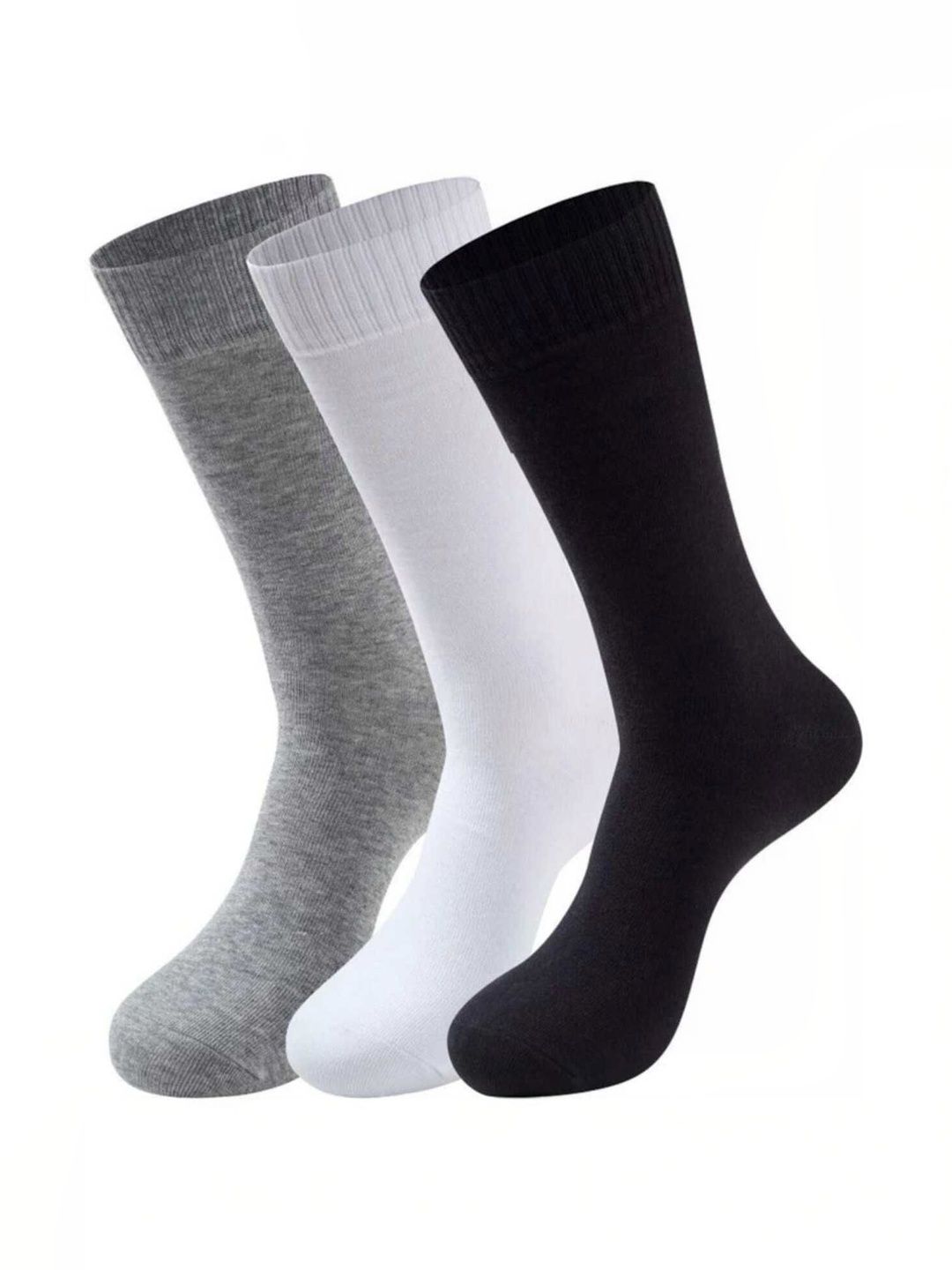 Akeeta Unisex Pack Of 3 Cotton Calf Length Socks-picture-1