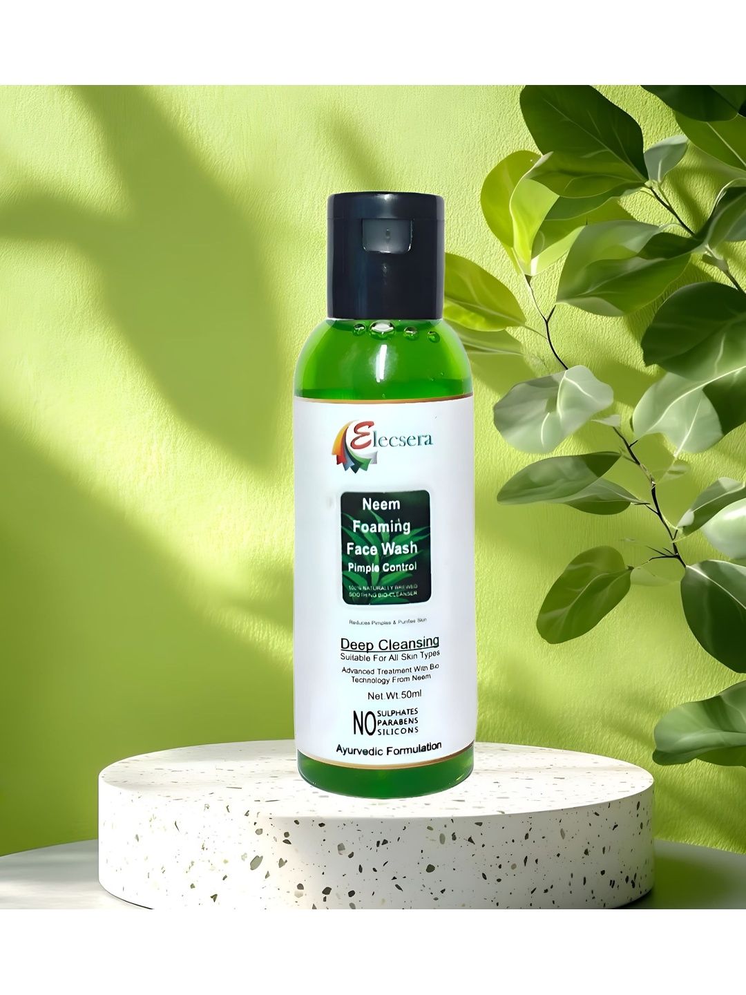 Elecsera Neem Foaming Face Wash For Pimple Control - 50 ml-picture-57
