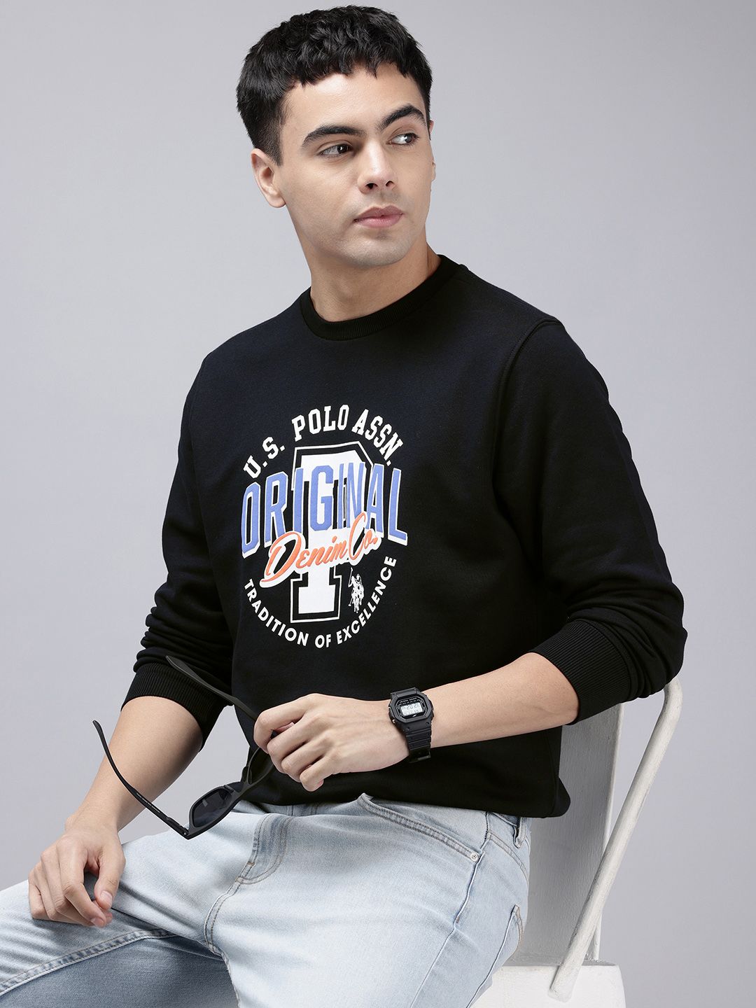 U.S. Polo Assn. Denim Co. Brand Logo Printed Pullover Sweatshirt-picture-24
