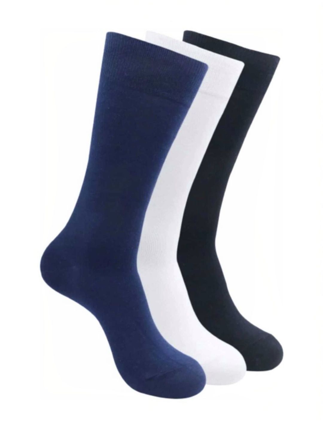 Akeeta Pack Of 3 Pure Cotton Calf Length Socks-picture-6