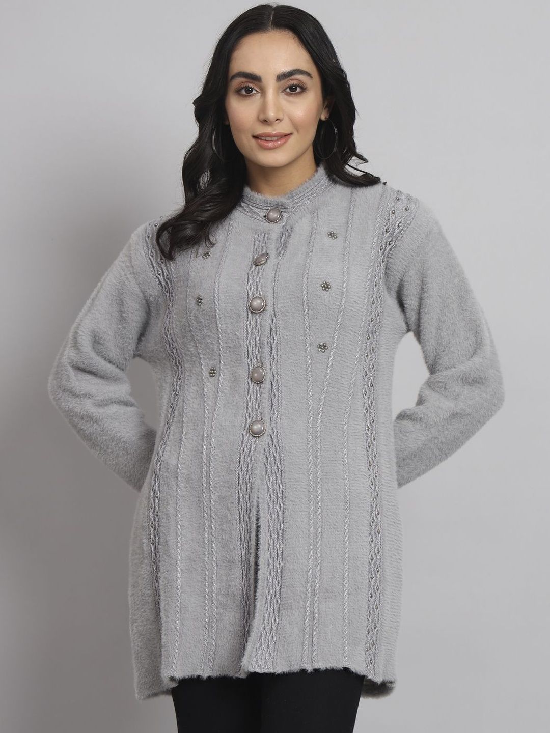 eKools Women Woollen Longline Cardigan-picture-24