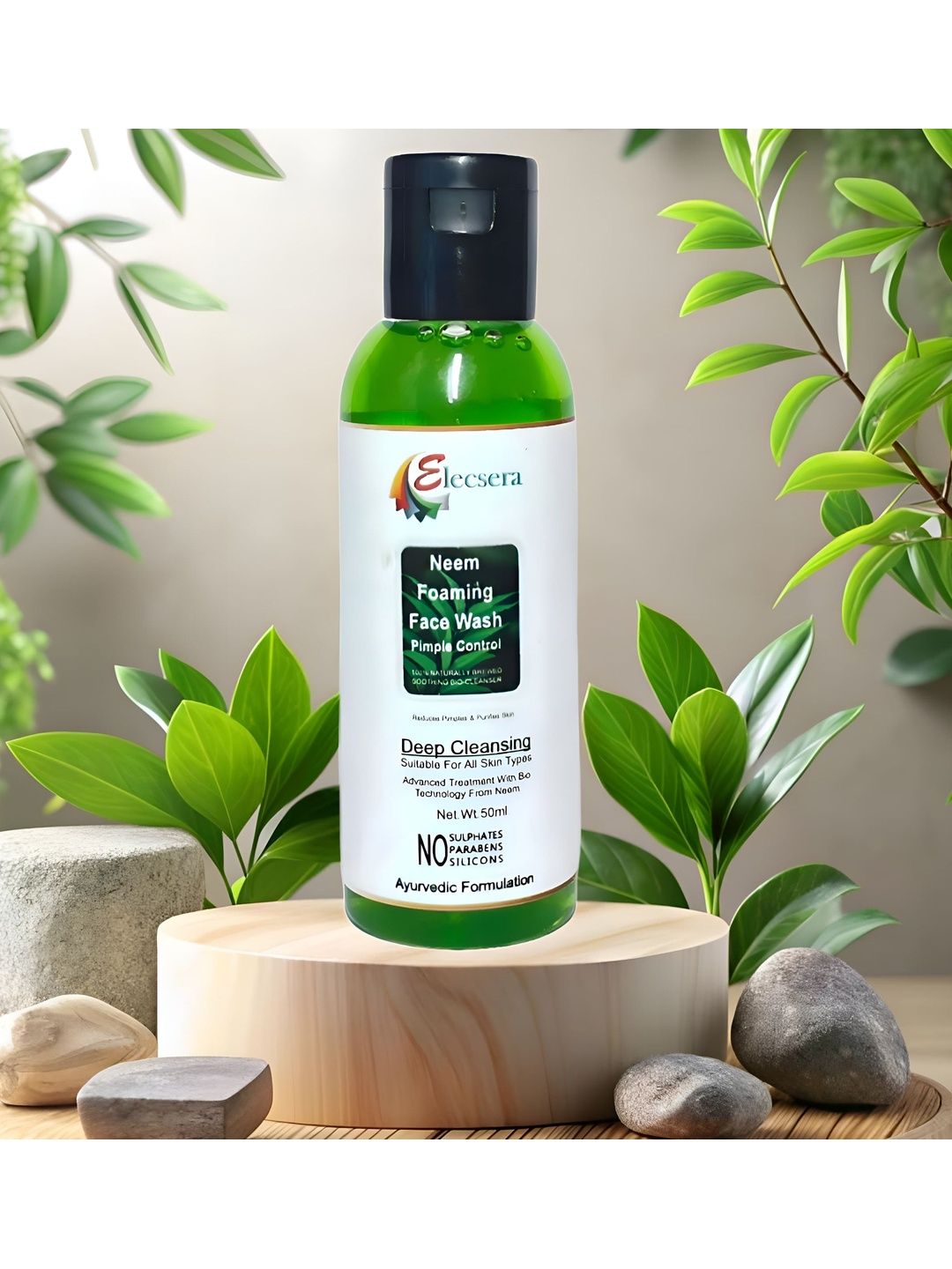 Elecsera Neem Foaming Face Wash For Pimple Control - 50 ml-picture-14