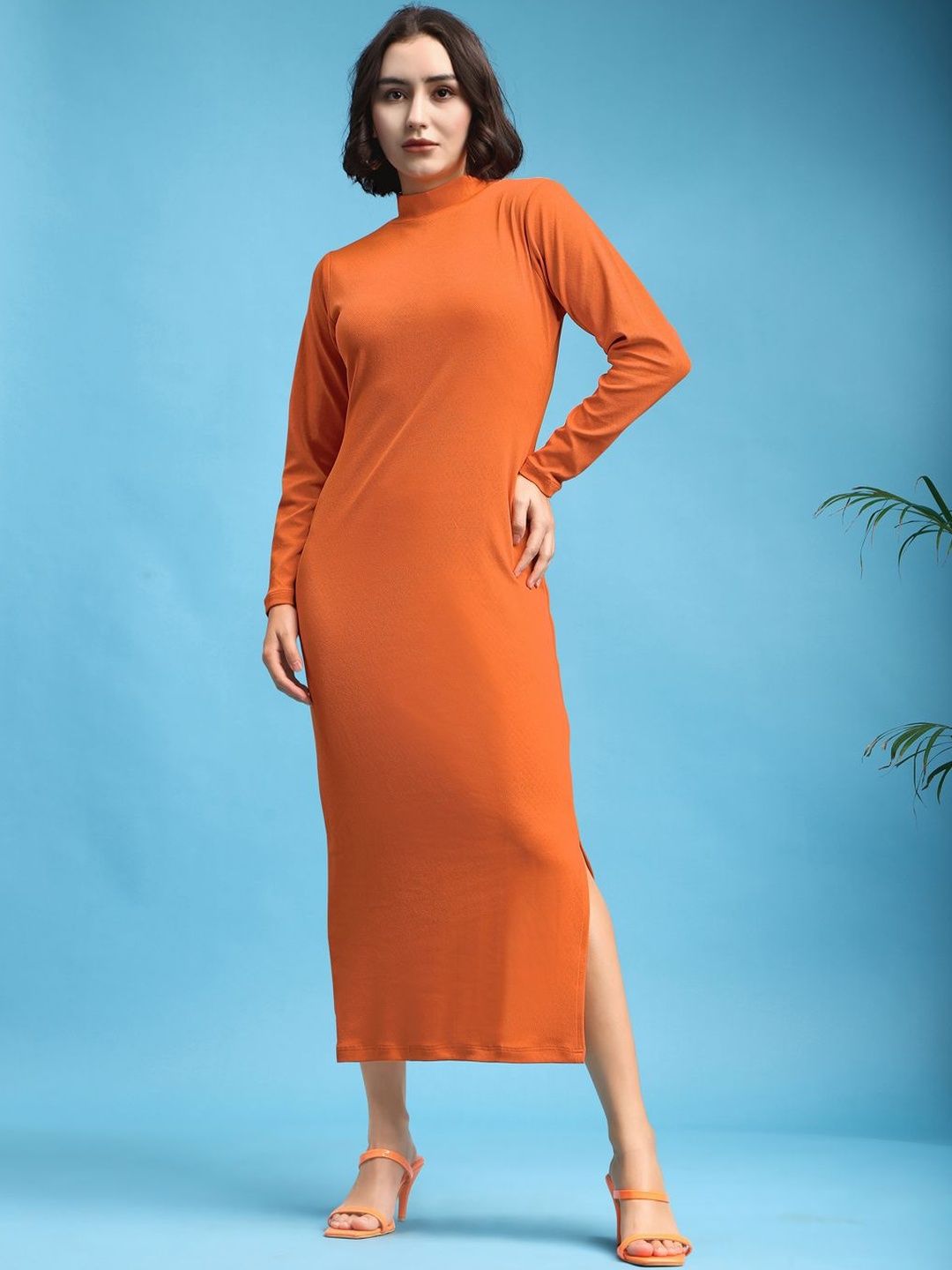 PURVAJA Bodycon Midi Dress-image-33