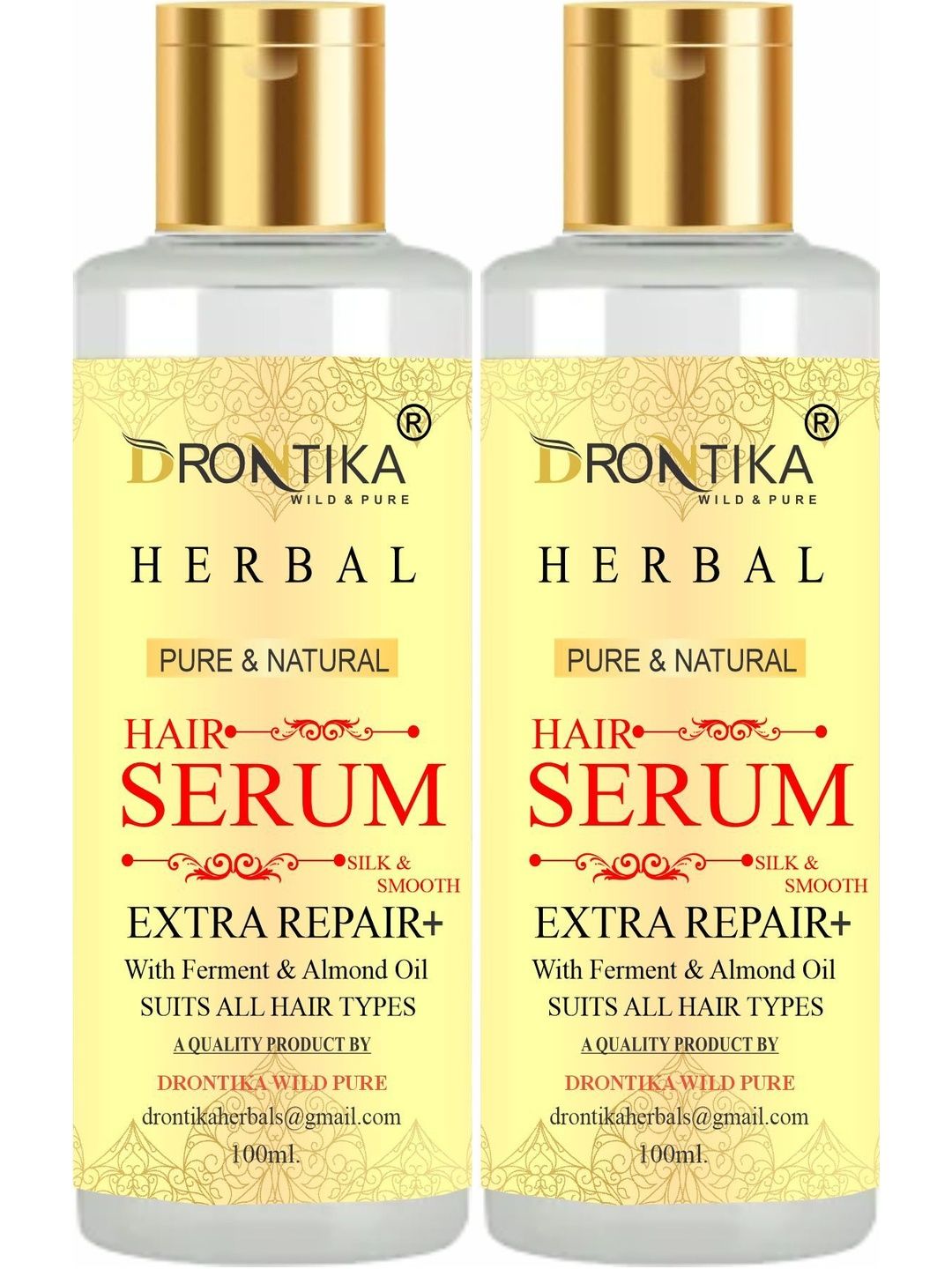 DRONTIKA Set Of 2 Extra Repair Hair Serum With Almond Oil - 100 ml Each-picture-14