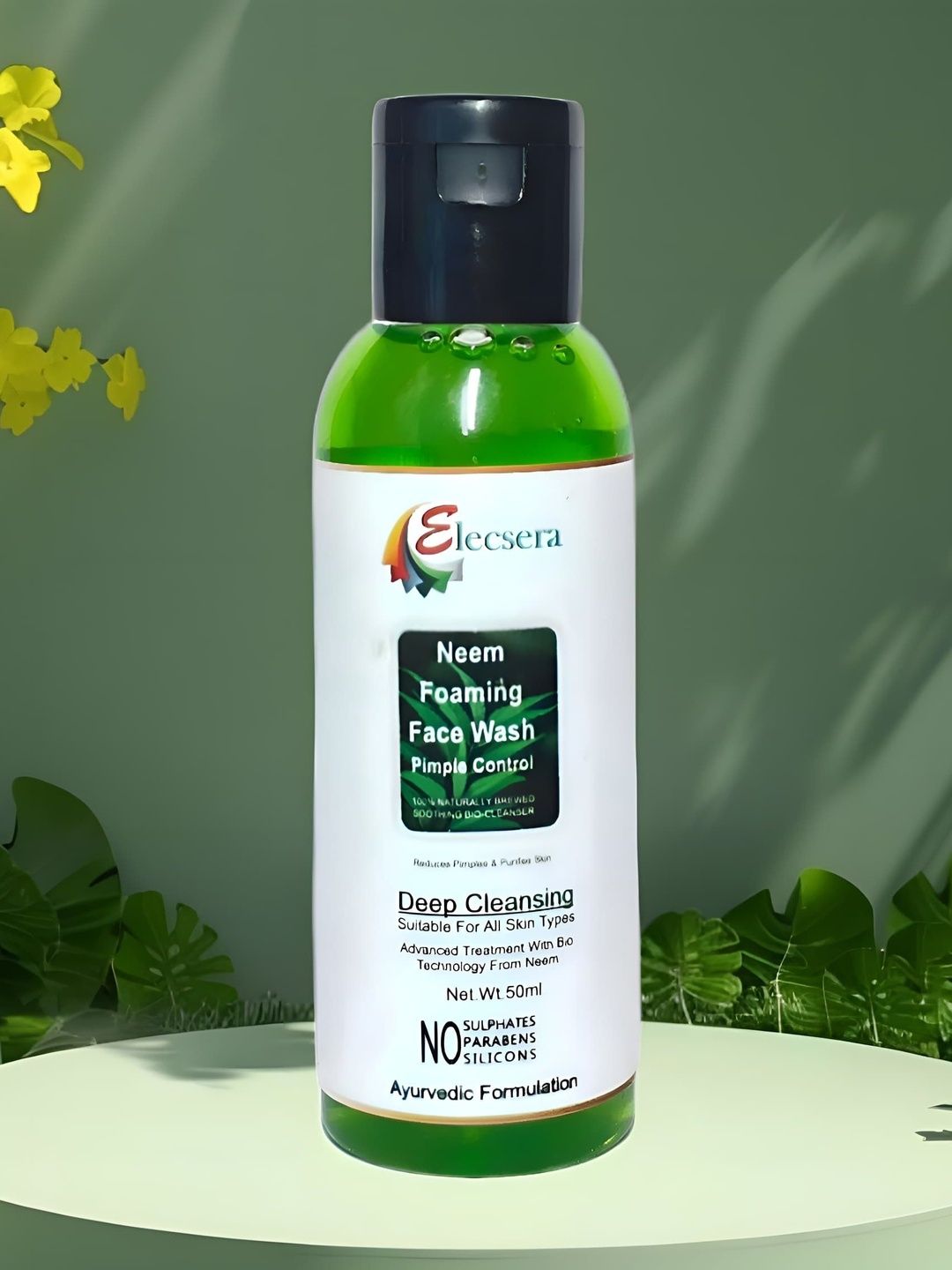 Elecsera Neem Foaming Face Wash For Pimple Control - 50 ml-picture-48