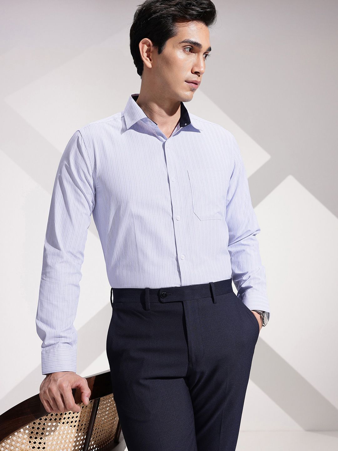 INVICTUS Urban Slim Fit Striped Formal Shirt-picture-40