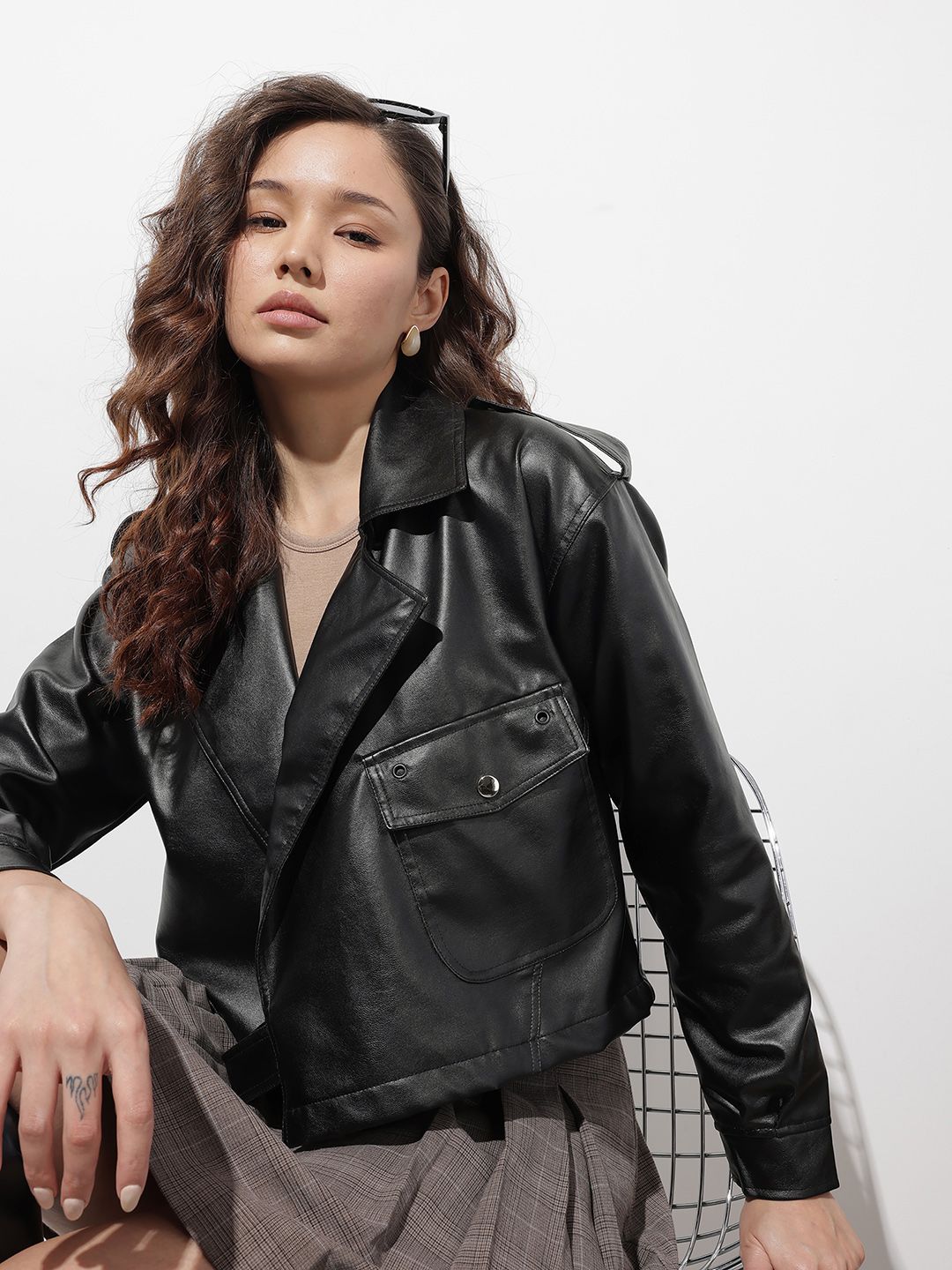 The Roadster Life Co. Lapel Collar Biker Jacket-picture-36
