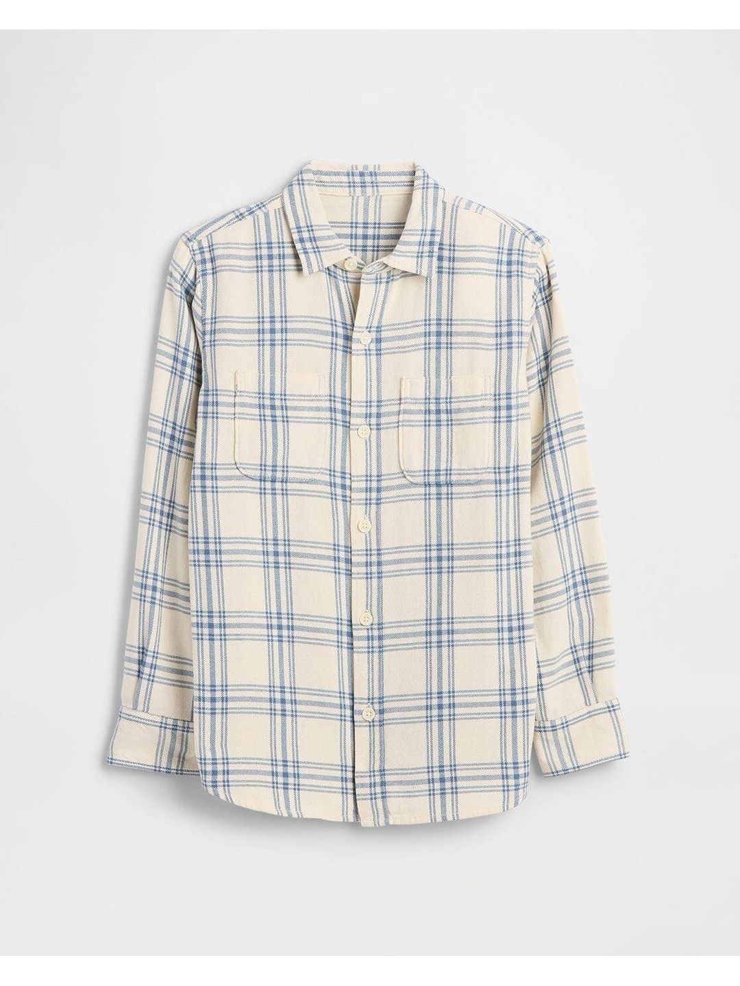 GAP Boys Checked Pure Cotton Spread Collar Relaxed Fit Shirt-picture-11