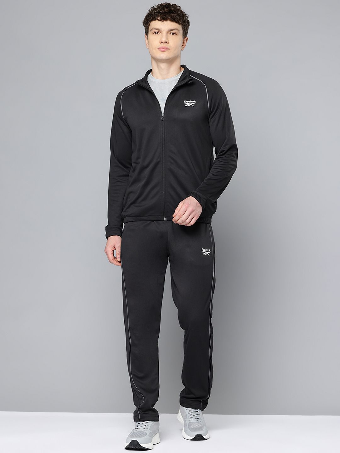 Reebok Brand Logo Detail Speedwick Training Tracksuit with Contrast Piping