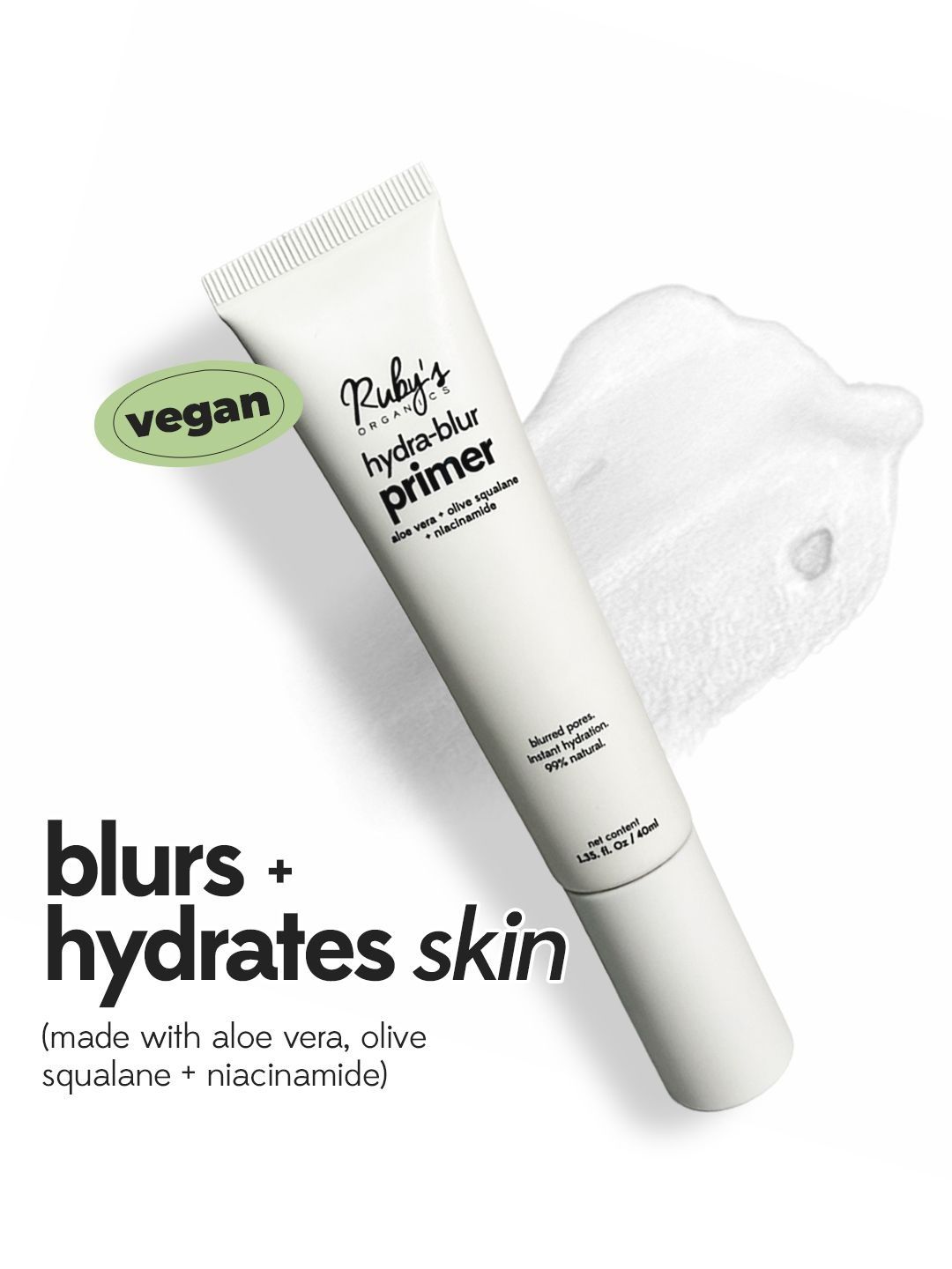 Ruby's Organics Hydra Blur Primer With Aloe Vera - 40 ml