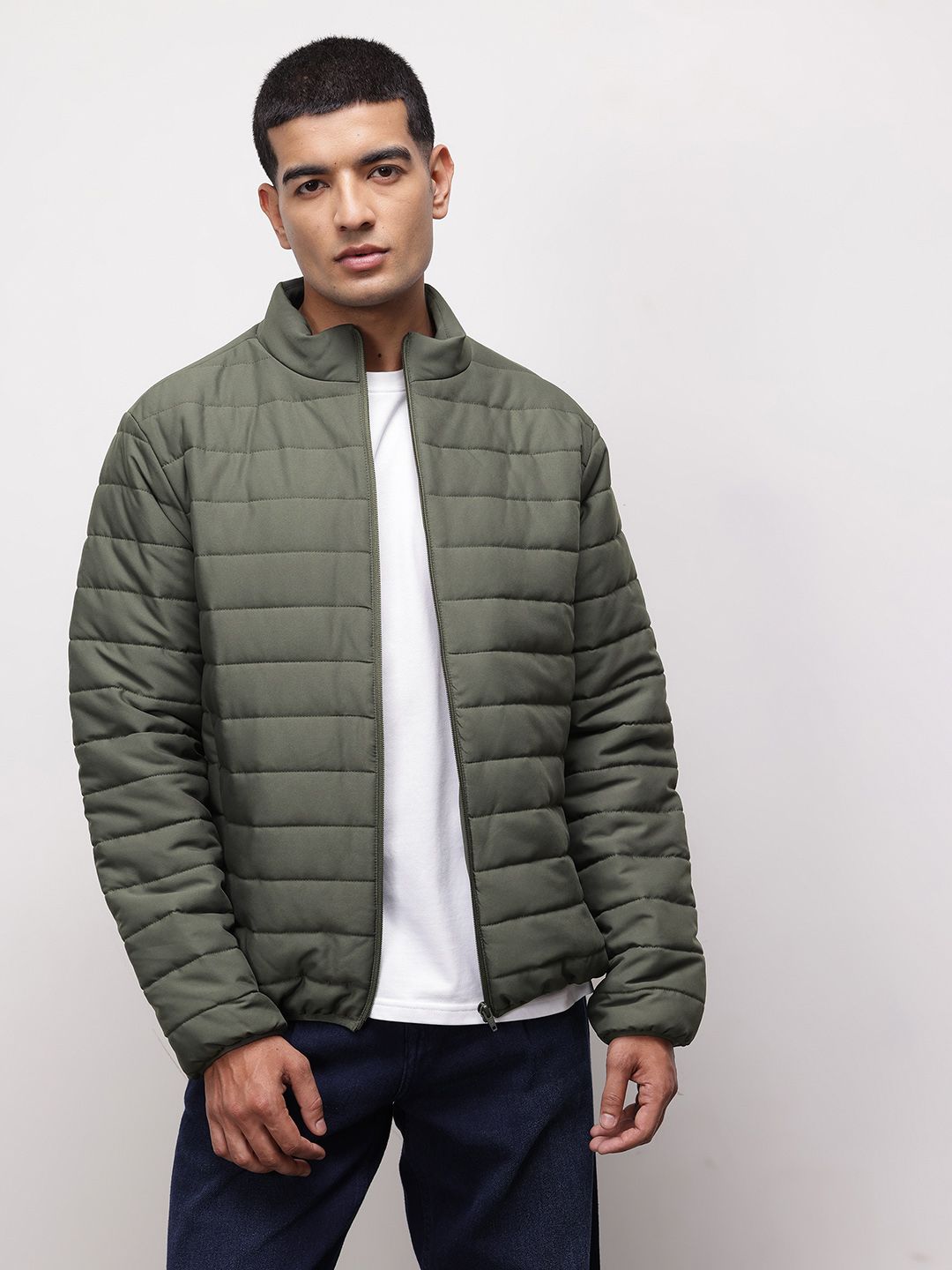 ether Mock Collar Padded Jacket-picture-17