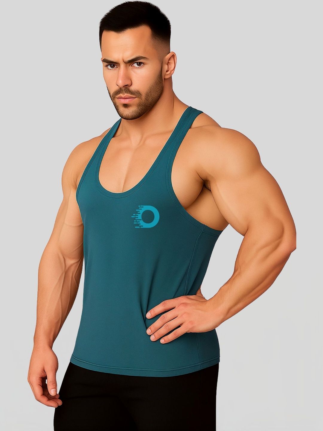 3Colors Printed Scoop Neck Gym Vest-picture-39