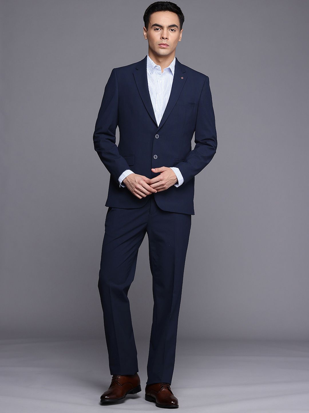 Raymond Notched Lapel Collar Single-Breasted Two-Piece Formal Suit-picture-26