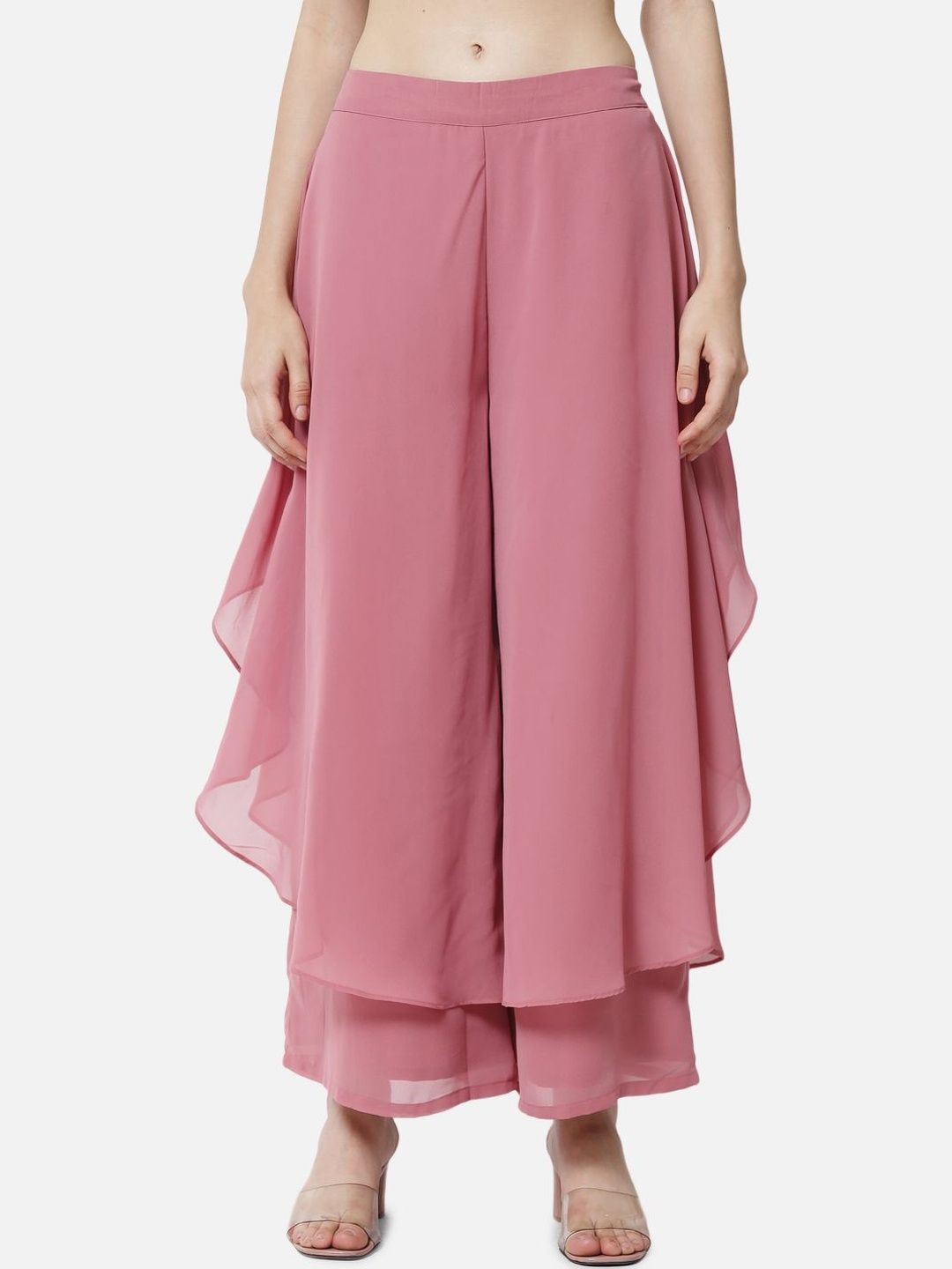 SZN Women Flared Georgette Palazzos-picture-26