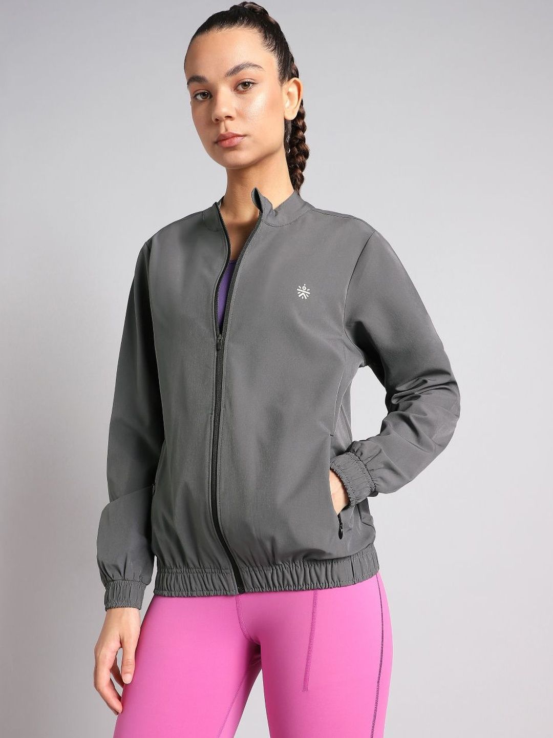 CULT Women Brand Logo Reflective Strip Training or Gym Sporty Jacket-picture-32