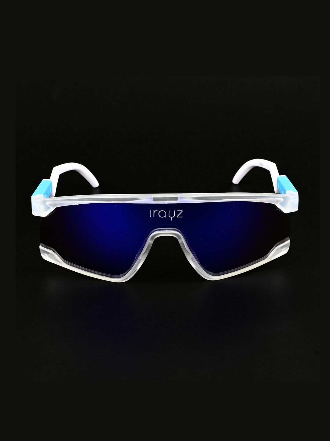 Irayz Men Blue Lens & White Sports Sunglasses with-picture-13