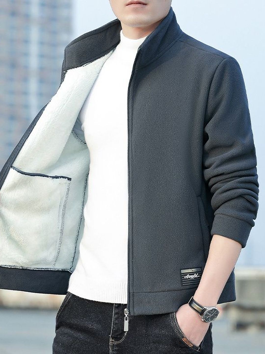 StyleCast x Revolte Men Outdoor Open Front Jacket-picture-16