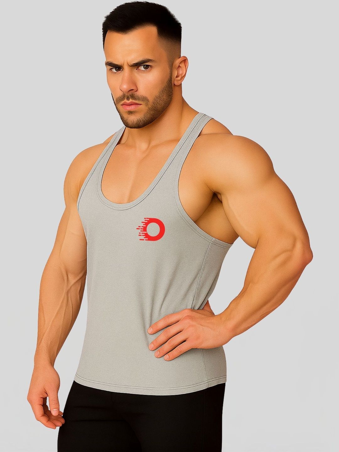 3Colors Printed Scoop Neck Gym Vest-picture-34