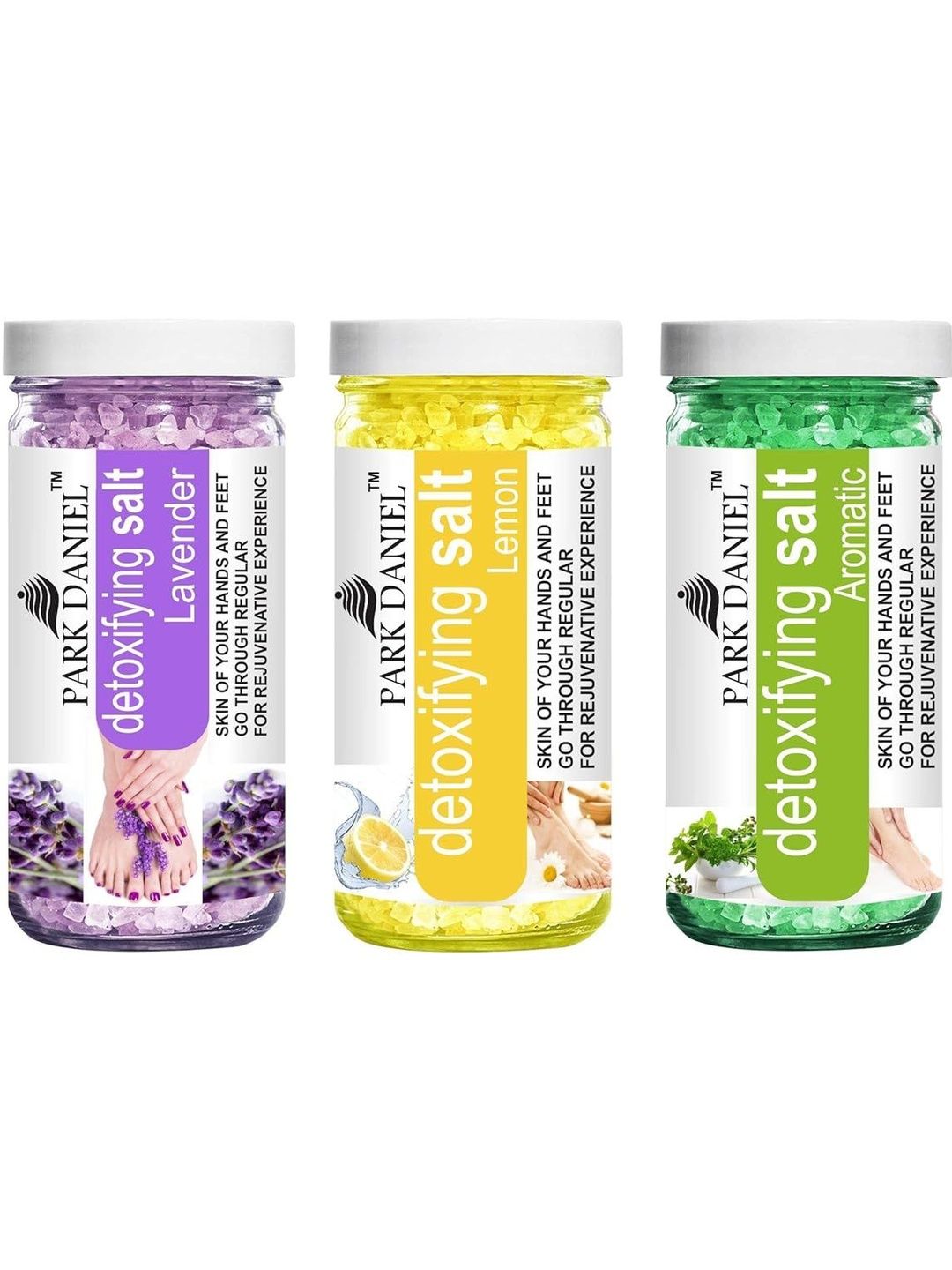 Park Daniel Set Of 3 Lavender, Lemon & Aromatic Bath Salt For Relaxing Skin - 200 g Each-image-33