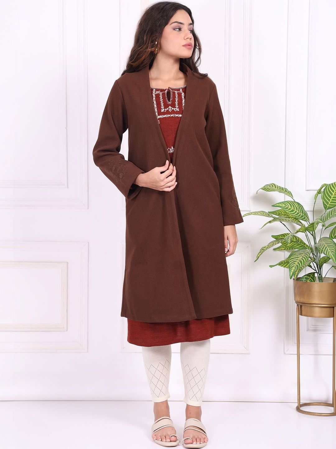W Embroidered Straight Shrug-picture-57