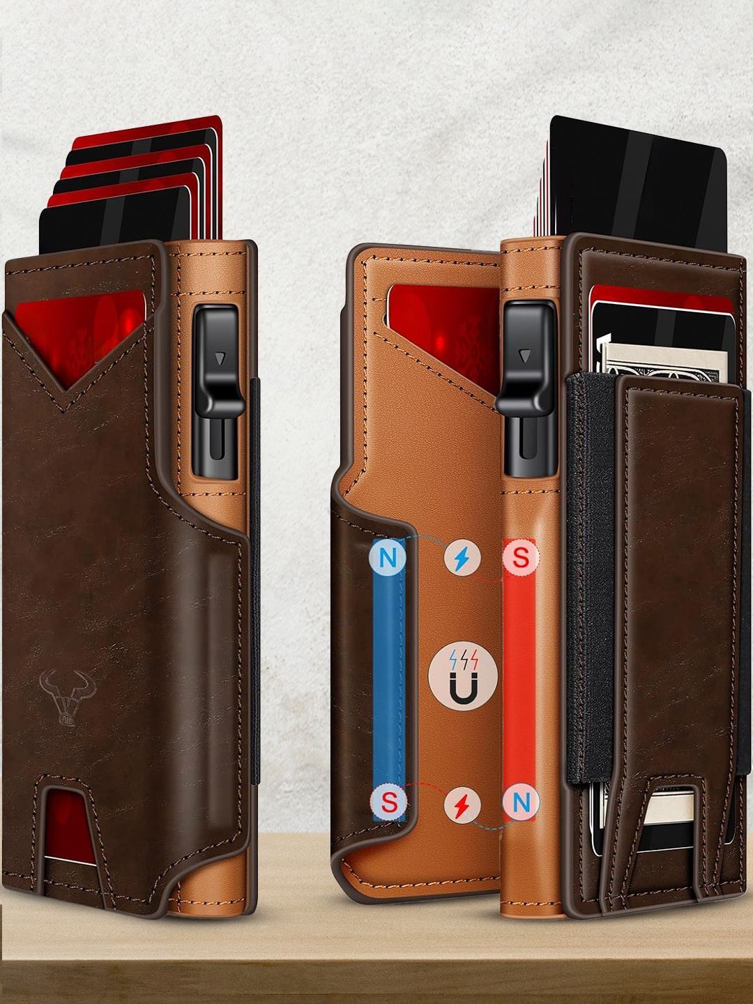 VOGARD Unisex Leather Card Holder With RFID-picture-29