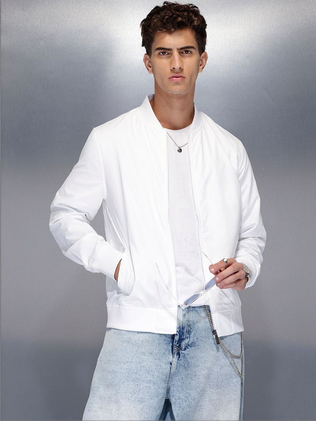 WROGN Men Lightweight Bomber Jacket-picture-36