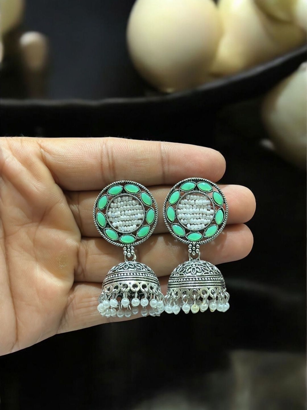 Anouk Circular Jhumkas Earrings-picture-16