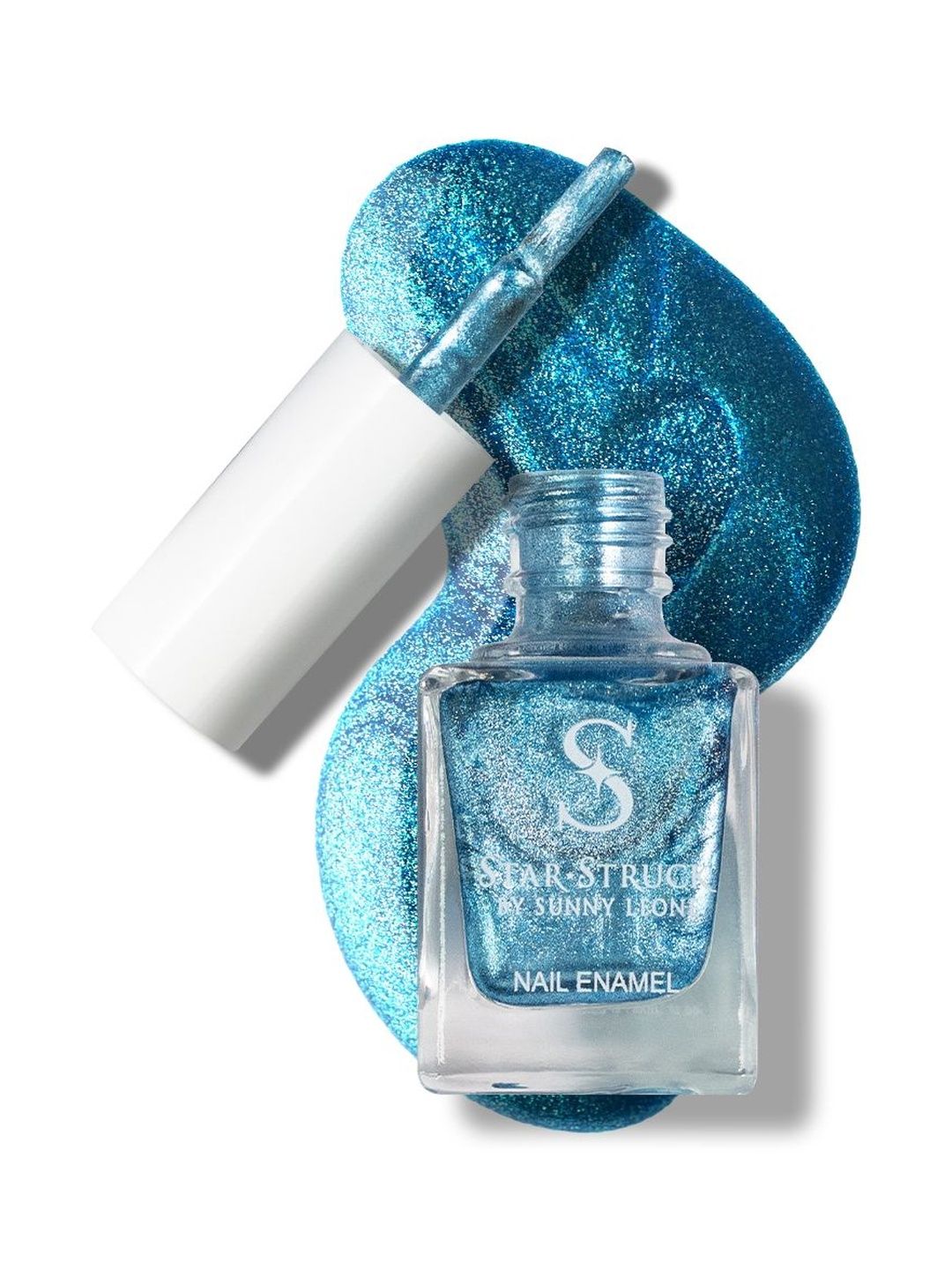 STARSTRUCK BY SUNNY LEONE Glossy Finish Long Wear Nail Enamel - 9.9 ml - Mistic Blue-picture-17