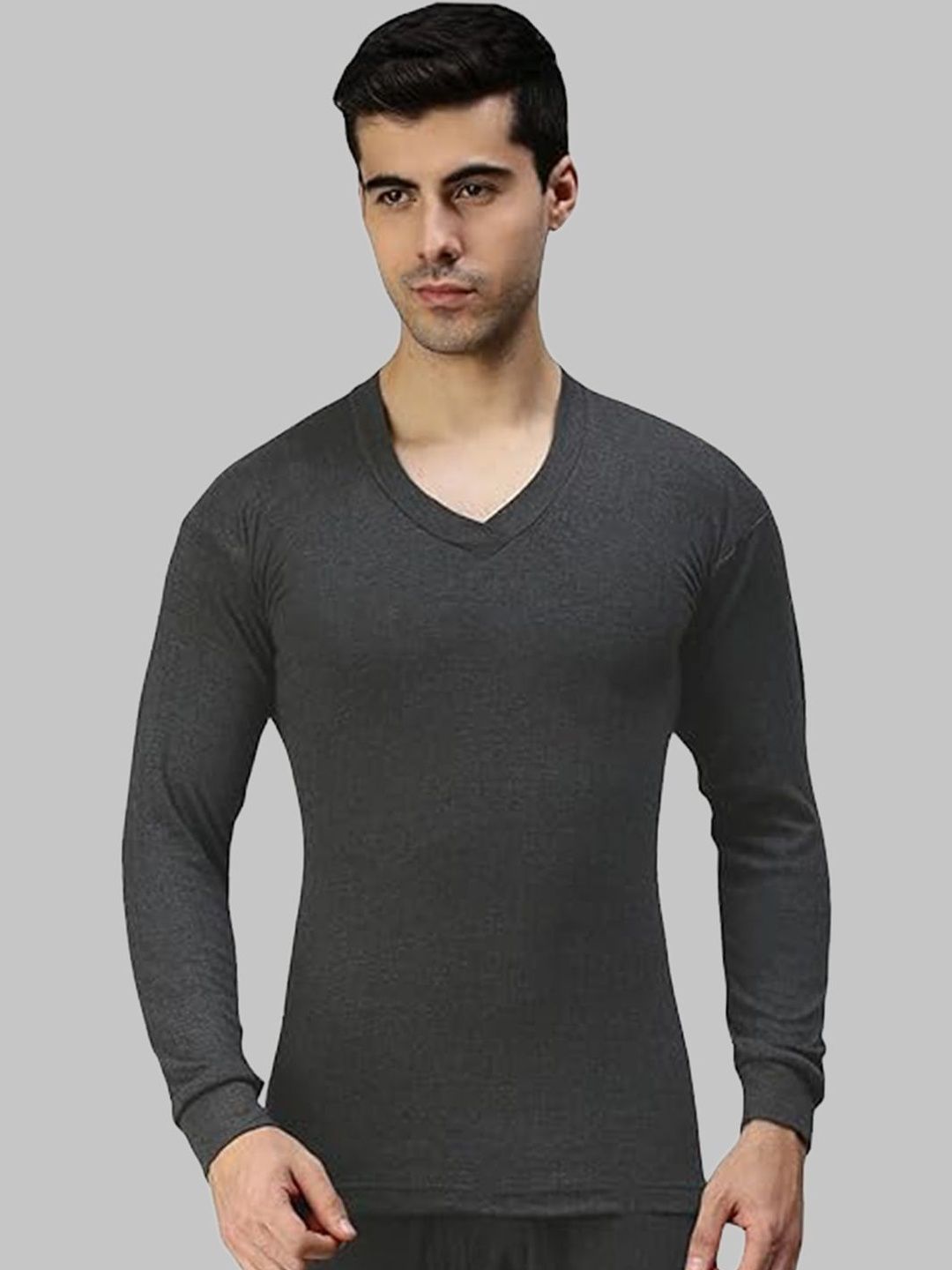 AMUL COMFY Tailored-Fit V-Neck Thermal Tops