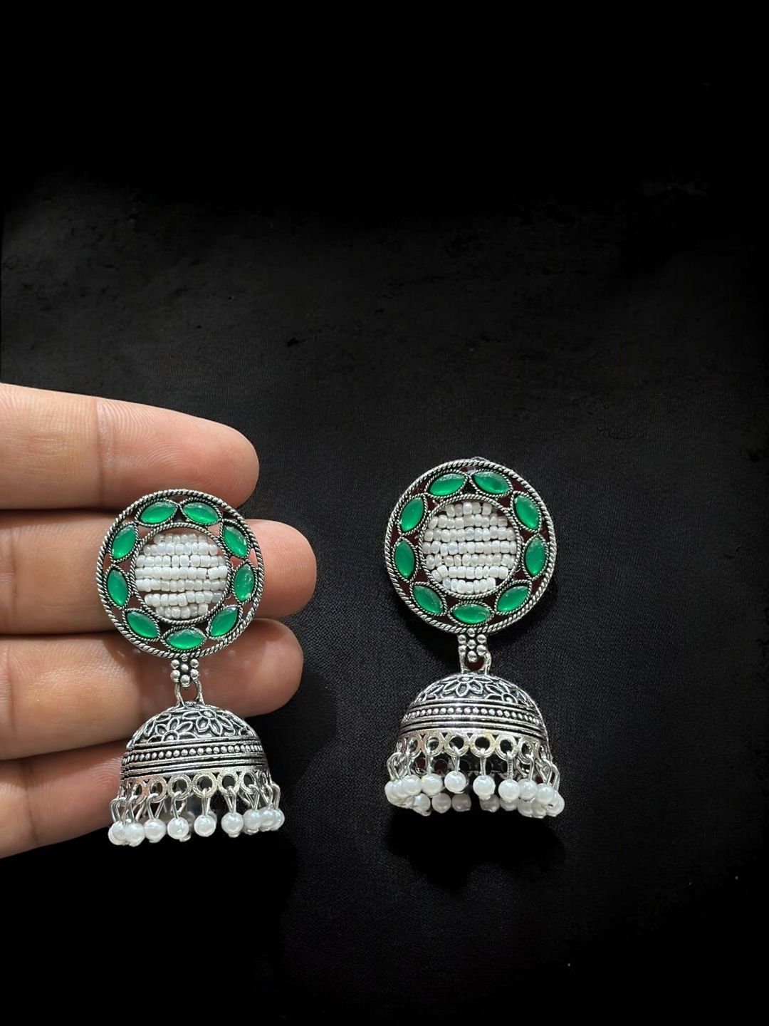 Anouk Circular Jhumkas Earrings-picture-18