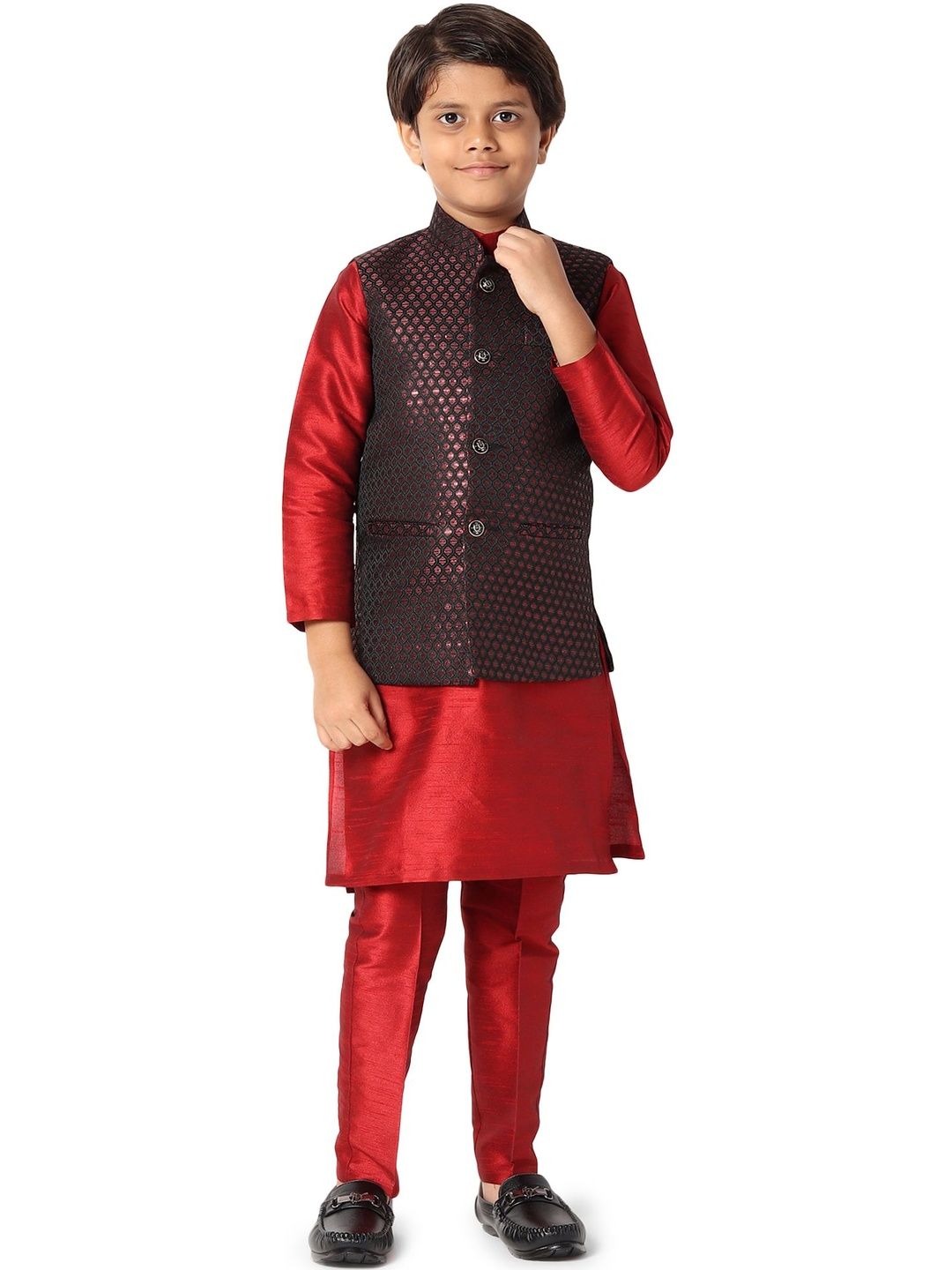 Uri and MacKenzie Boys Regular Kurta with Trousers-picture-27