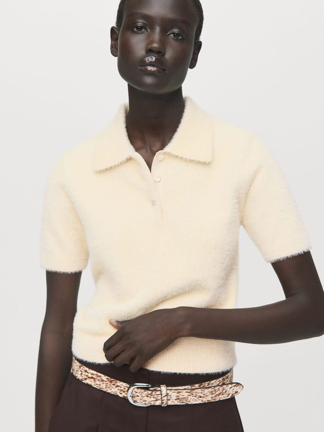 MANGO Faux Fur Shirt Collar Pullover-picture-25