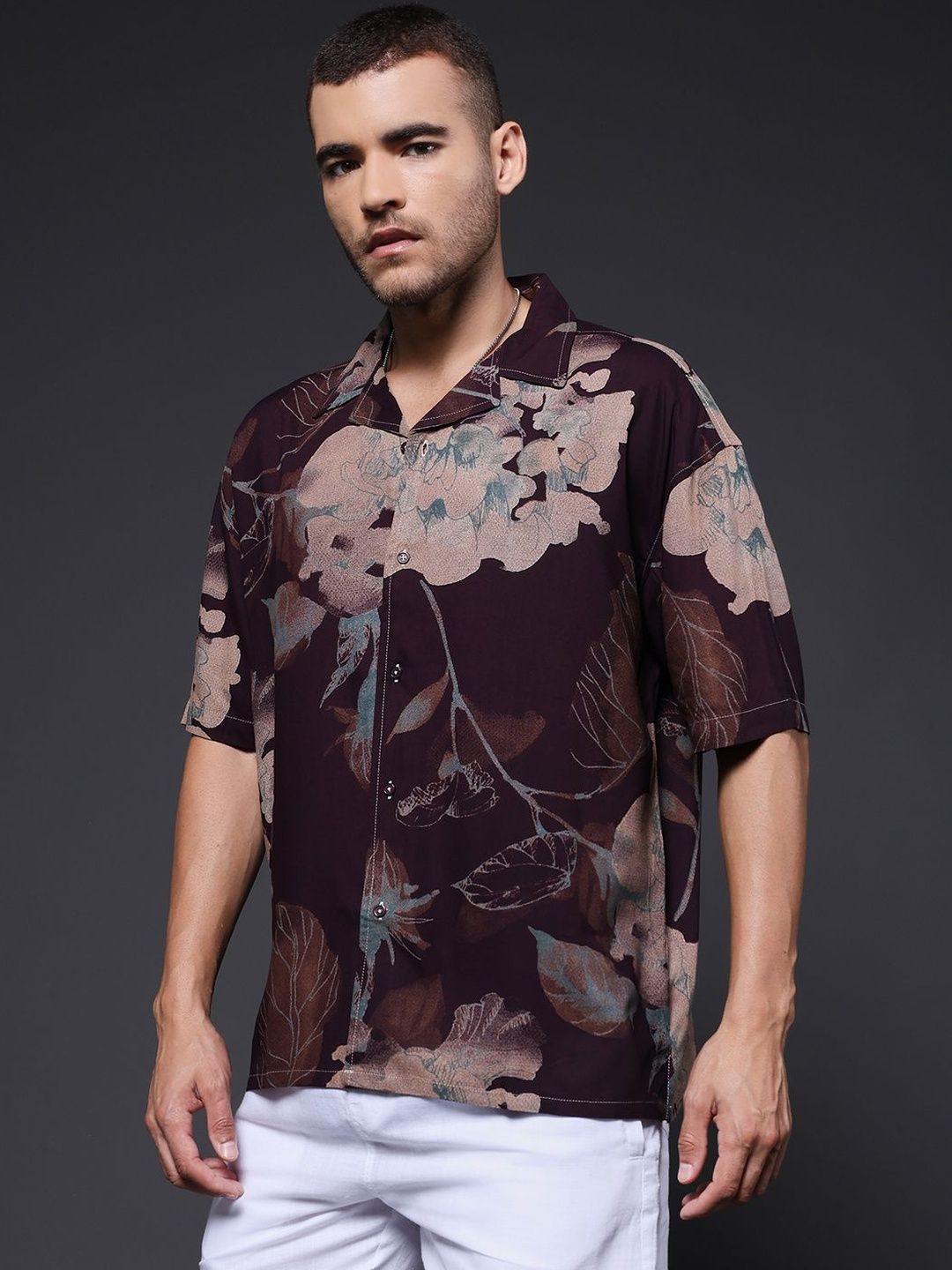 PRONK Men Standard Floral Printed Casual Shirt-picture-11