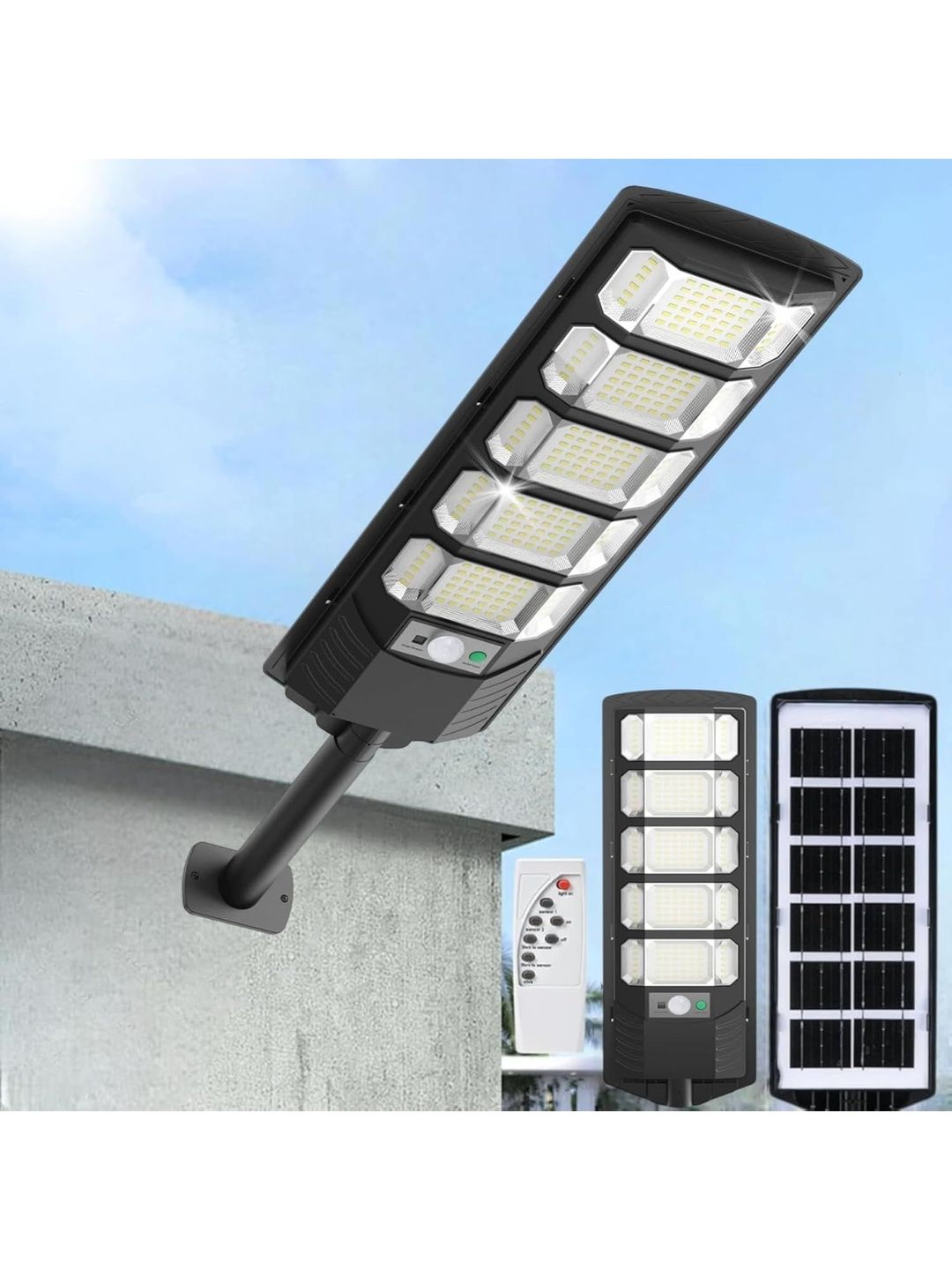 XERGY Black & White 300W Solar LED Street Light With Remote-picture-12