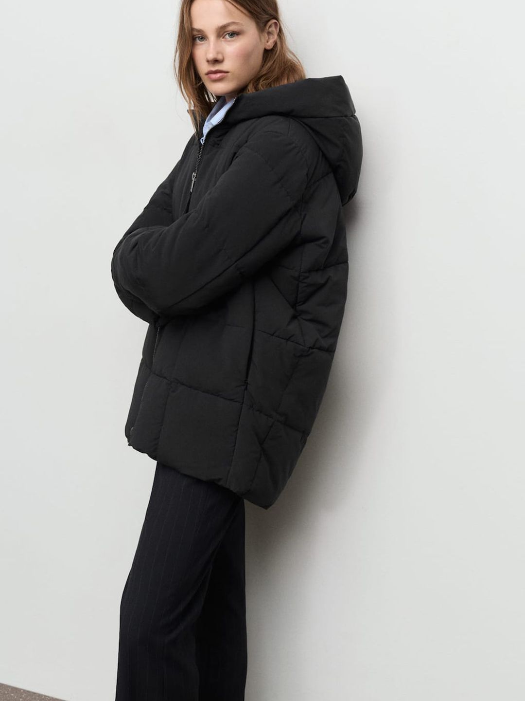 MANGO Solid Hooded Puffer Jacket-picture-30