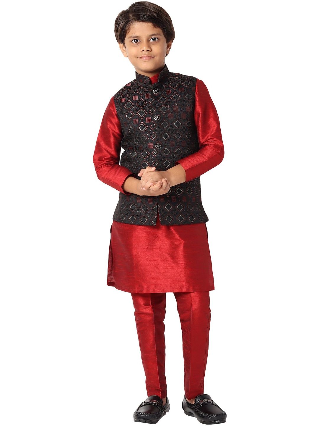 Uri and MacKenzie Boys Regular Kurta with Pyjamas-picture-17