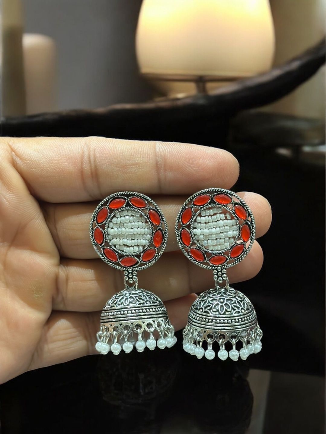 Anouk Circular Jhumkas Earrings-picture-14