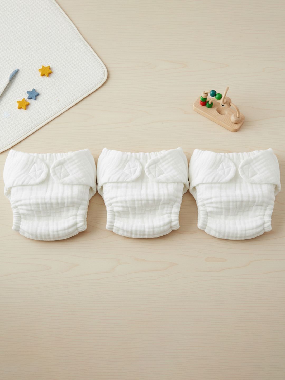 Baby Moo Set Of 3 12 Layer Absorbent Muslin Diapers-picture-5