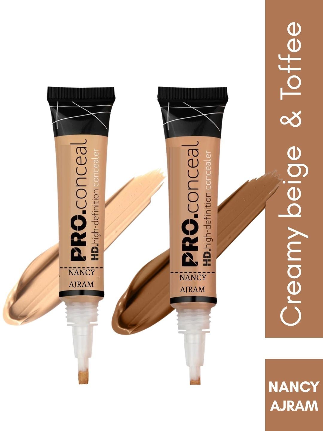 NANCY AJRAM Set Of 2 Pro High Definition Liquid Concealer - 8 g Each - Creamy Beige-Toffee-picture-37