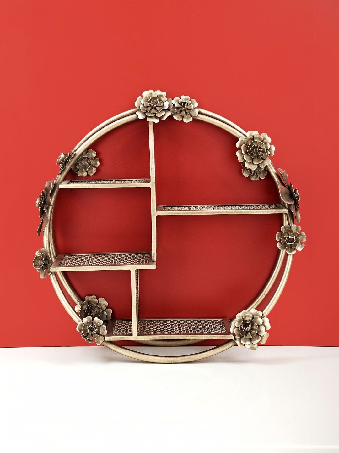 Exotic India Handmade Decorative Wall Shelf 19"-image-4