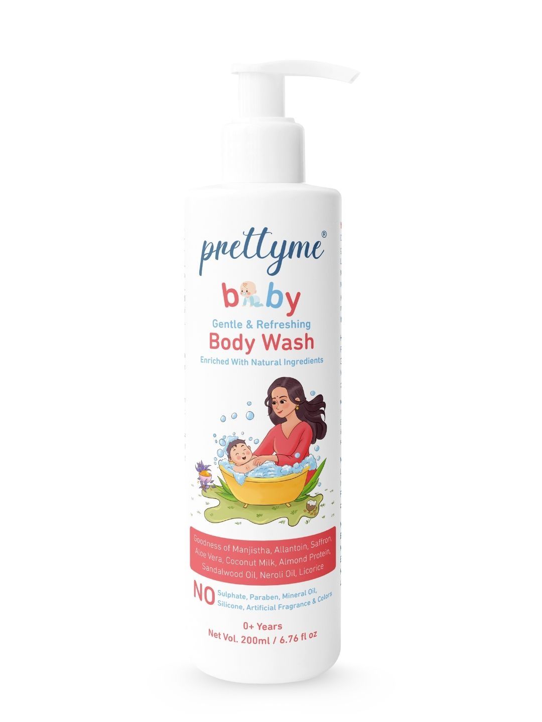 Prettyme 2-Pcs Baby Head to Toe Tear Free Body Wash & Shampoo -200ml Each-image-49