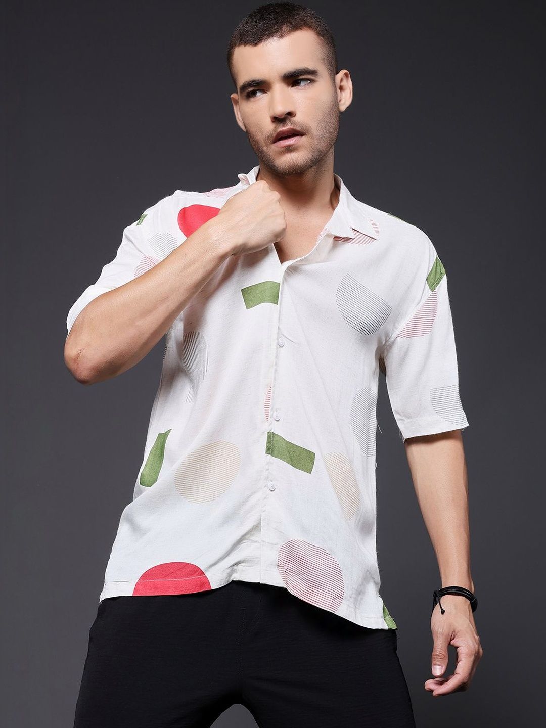 PRONK Men Standard Printed Casual Shirt-picture-20