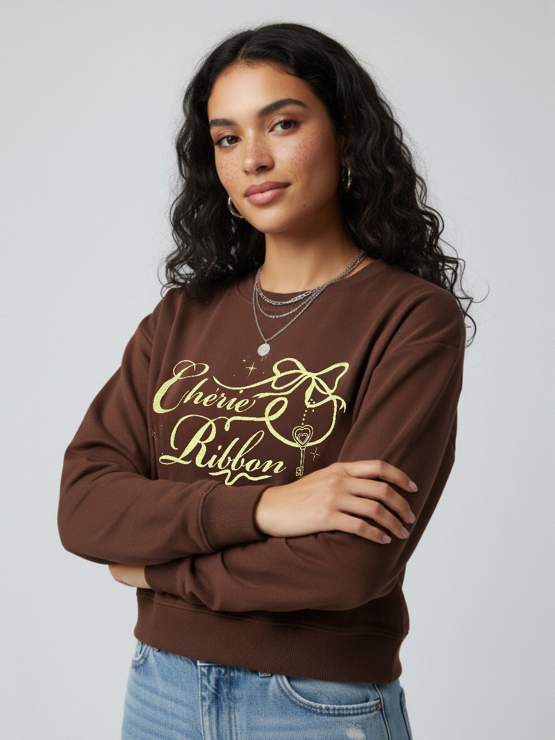 glitchez Typography Printed Round Neck Knitted Sweatshirt-picture-51