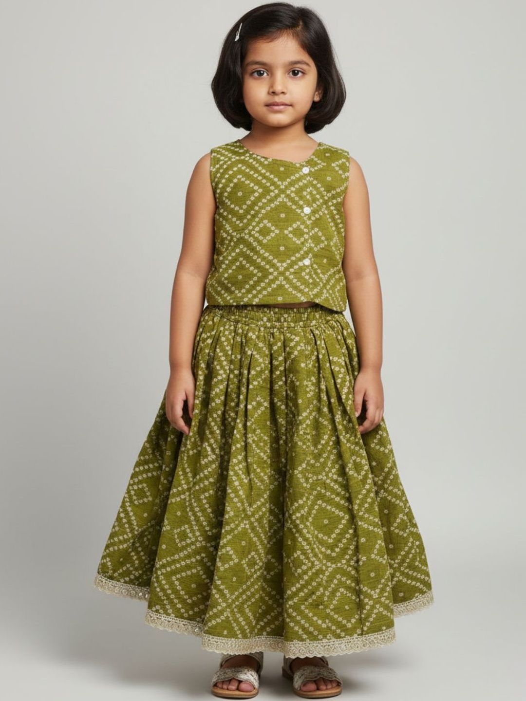 Biglilpeople Girls Printed Ready to Wear Lehenga &-picture-20