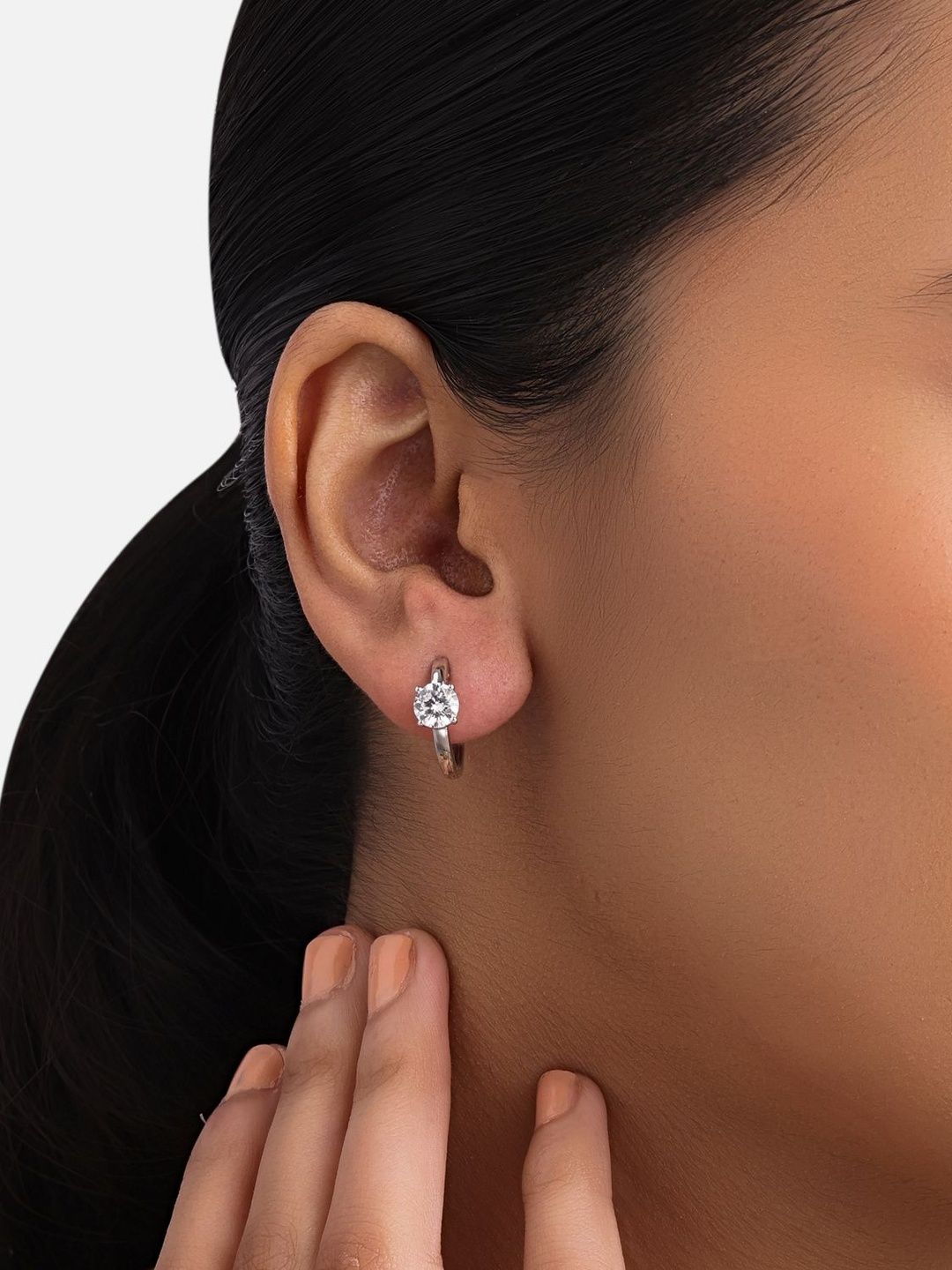 Crash.Club By CKC 18KT White Gold Diamond Studded Earrings- 3.72 gm-picture-32