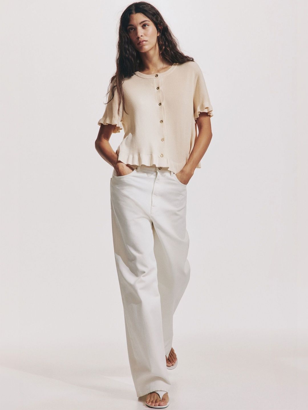 H&M Frill-Trimmed Cardigan-picture-21